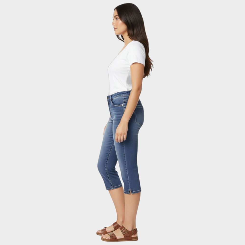 WallFlower High-Rise Skinny Capri Jeans 17 Inseam Stretch Denim Cropped
